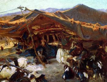 約翰 辛格 薩金特 Bedouin Encampment